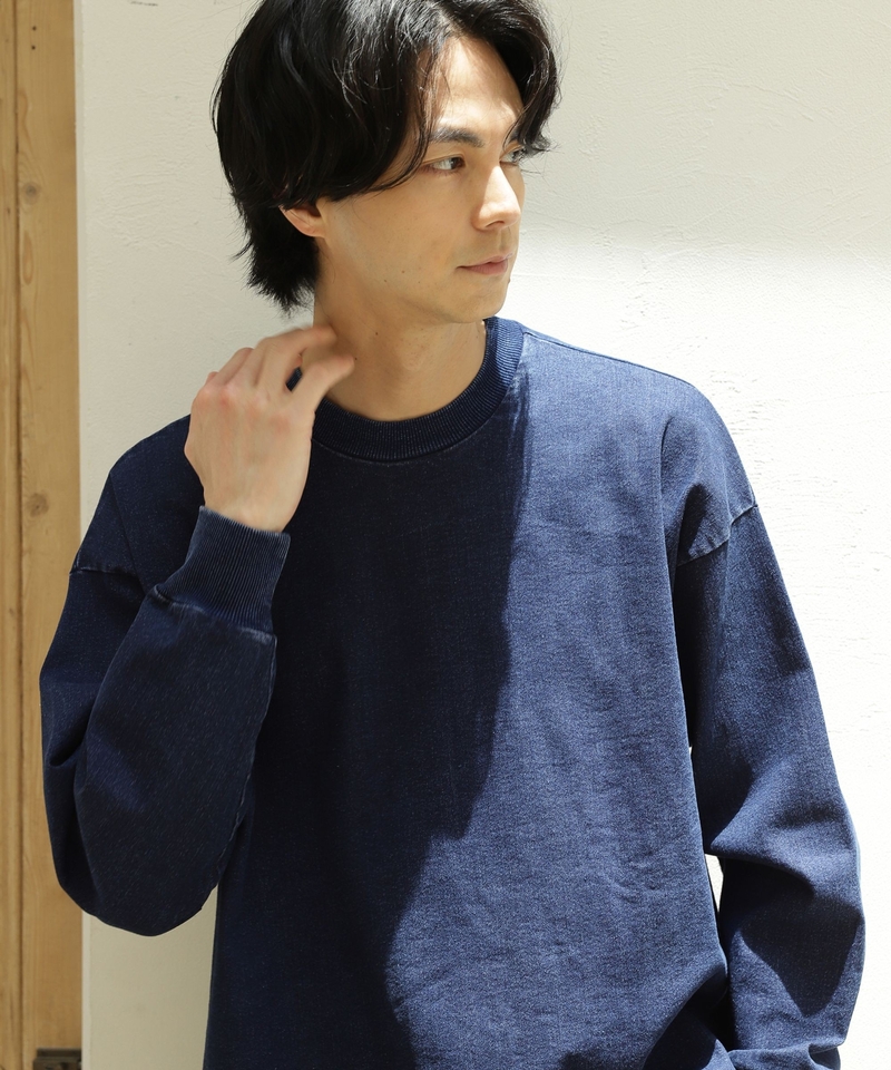 【JEANS 2022AW】織物對接下擺套頭衫