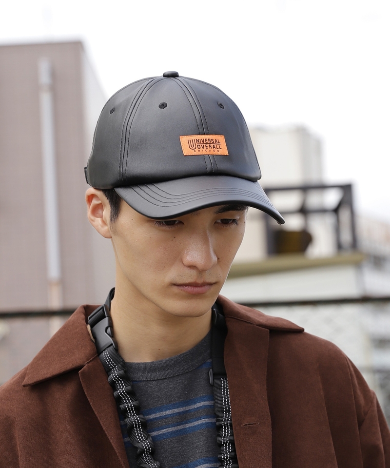 【UNIVERSAL OVERALL】別注人造皮革低帽