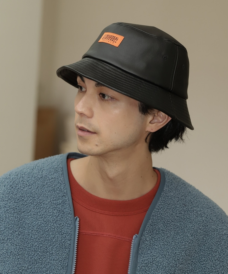 【UNIVERSAL OVERALL】別注人造皮帽