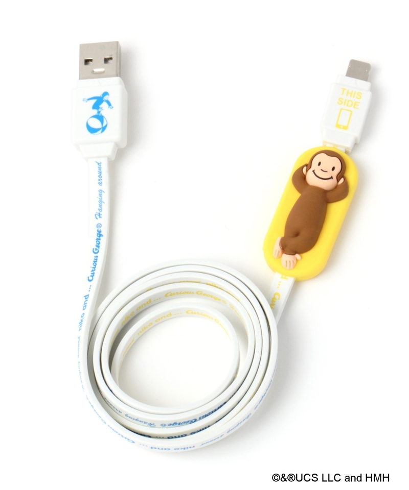 【Curious George】2WAY iPhone / microUSB 線