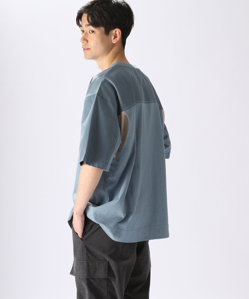 布帛裁剪拼接T-shirt