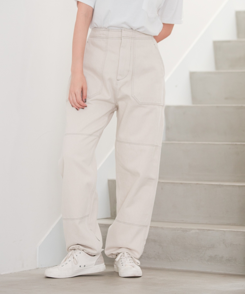 【Niko and ... JEANS 2021AW】拼接牛仔褲