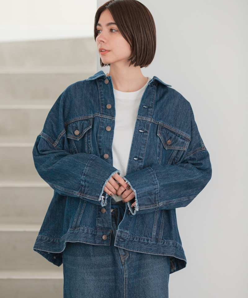【niko and ...JEANS 2021AW】工業風牛仔褸