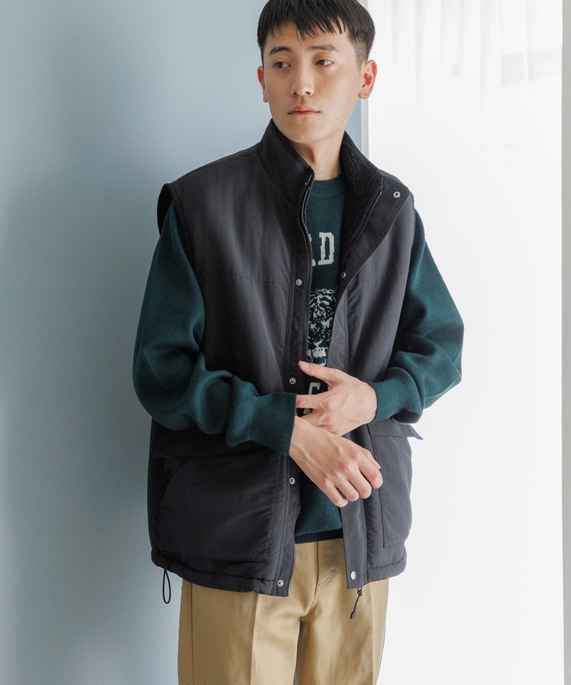 可反穿尼龍毛絨背心