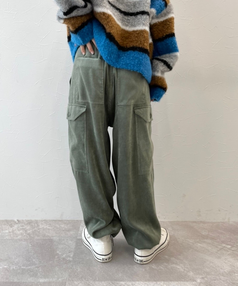 【MODE NORM CORE】刷毛工裝氣球褲