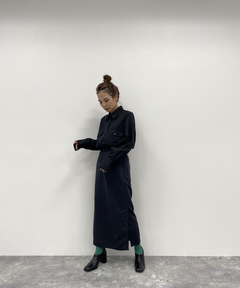 【MODE NORM CORE】軍裝絎縫鉛筆裙