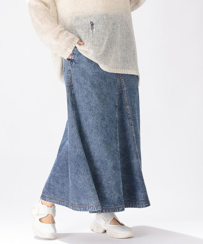 【JEANS 2022AW】粗斜紋布面板裙