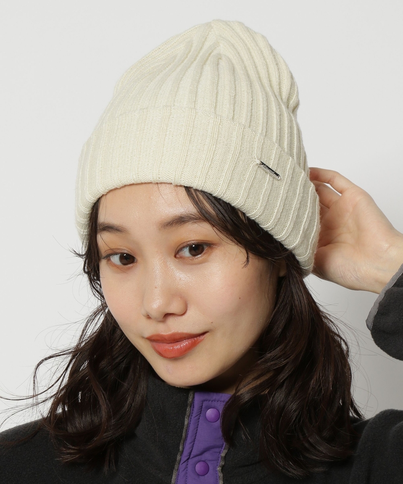 原創標誌彩色二折針織帽