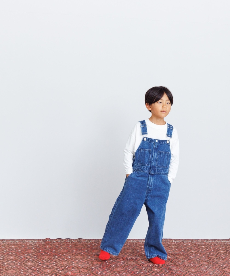 【KIDS】牛仔吊帶工人長褲