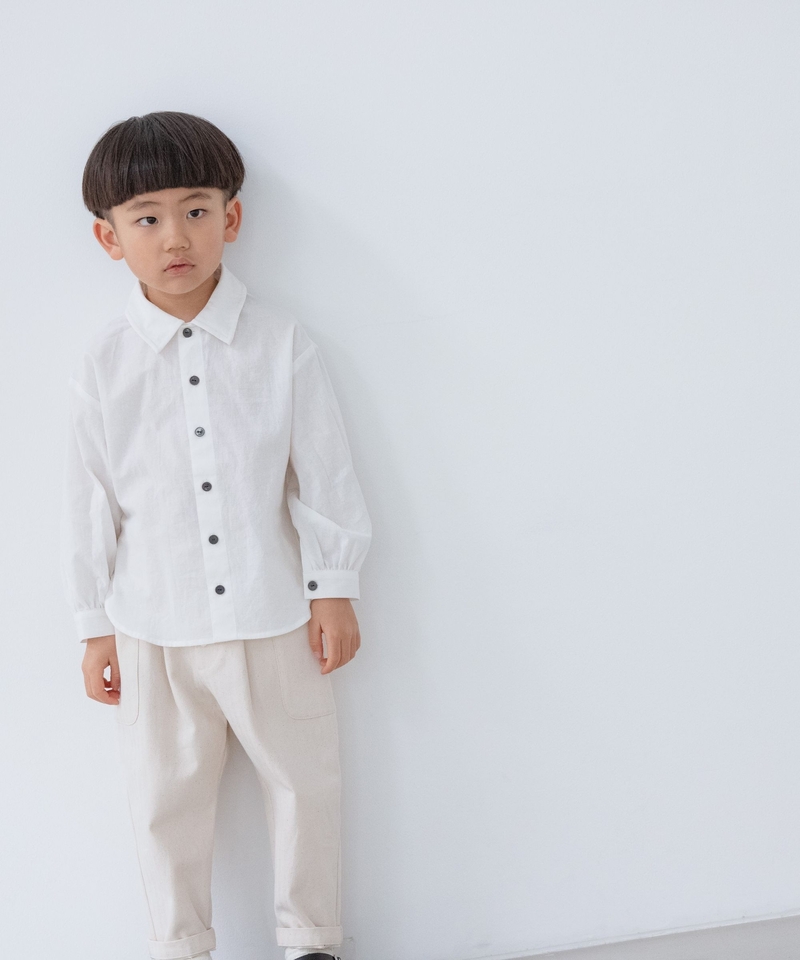 【KIDS】鐵絲領長袖恤衫