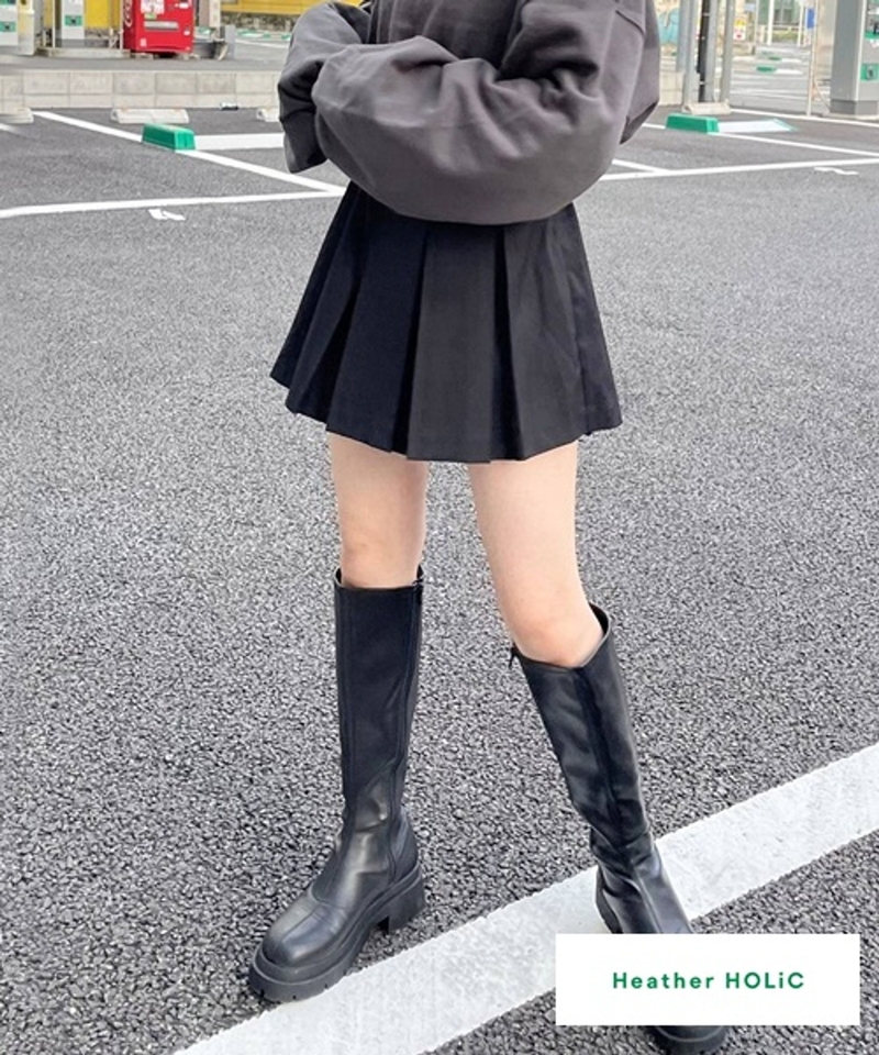 HOLiC迷你百褶短褲裙