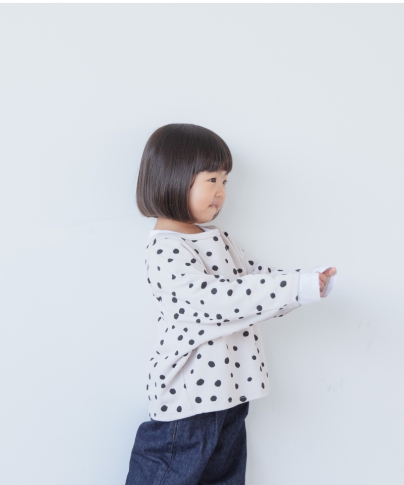 【KIDS】圓點印花套頭衫