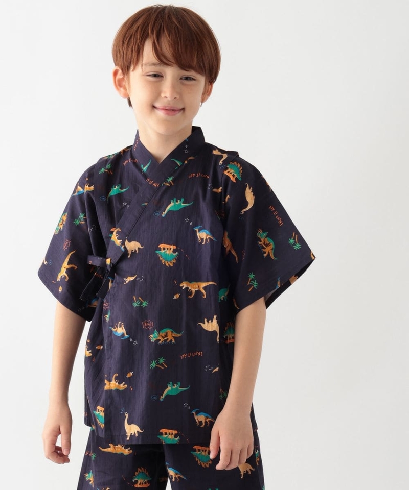 【海外別注款】夏日大集合可愛花紋甚平套組