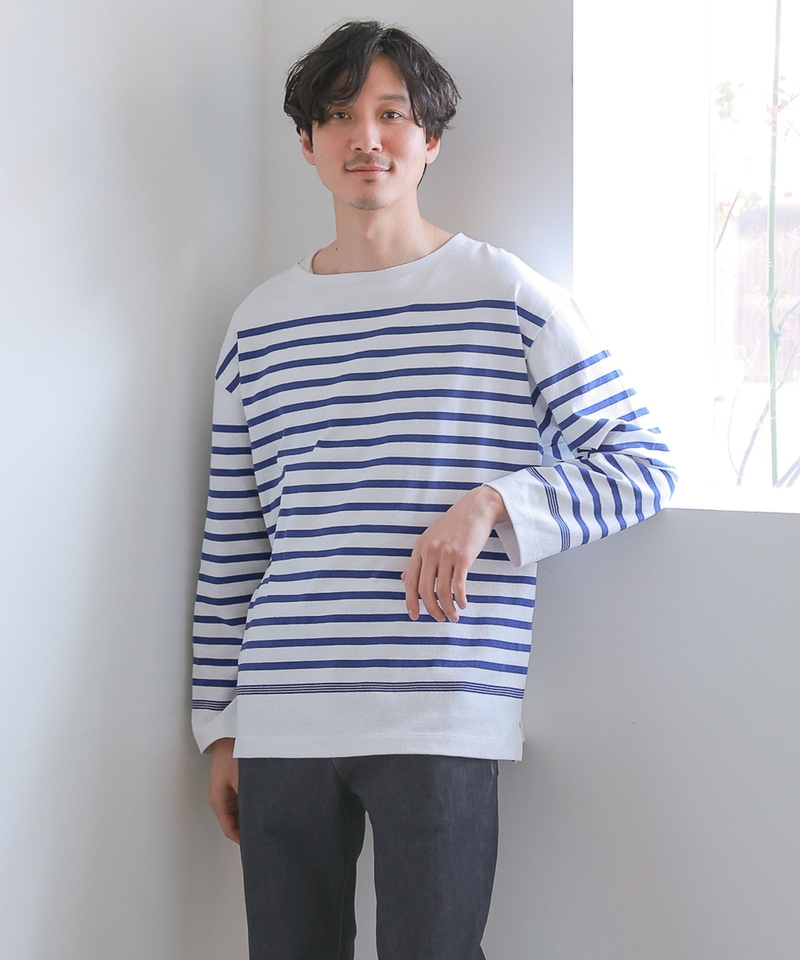 【Hebiro TEE】間條長袖衫