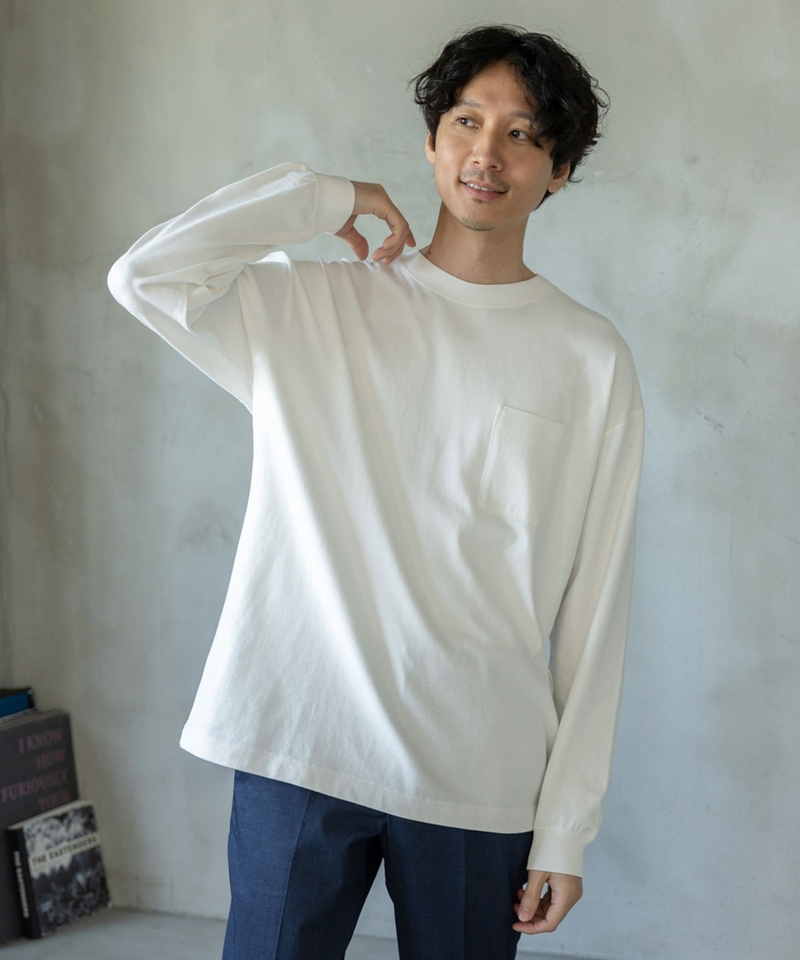 【Hebiro TEE】純色圓領長袖衫