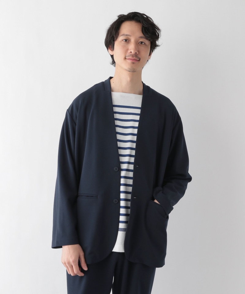 休閒v領西裝外套