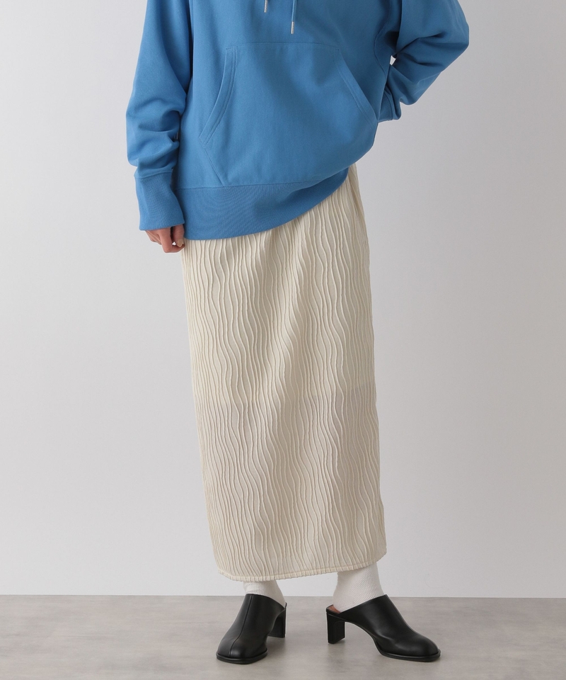 波浪紋直身長裙