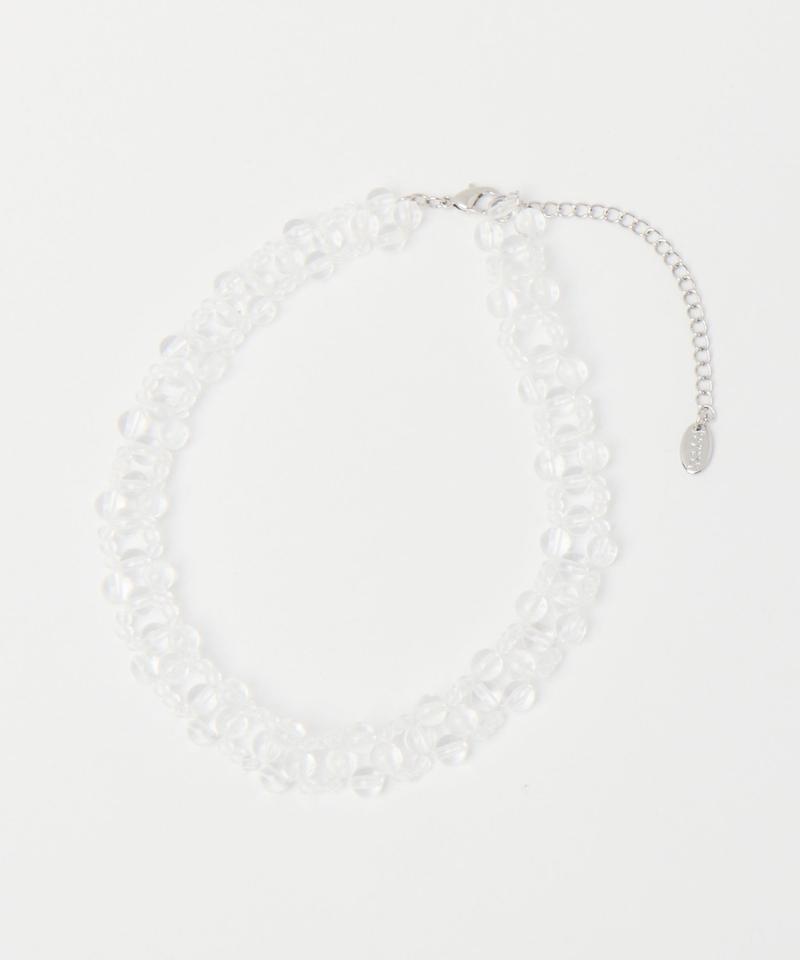 金屬串珠花花造型Choker