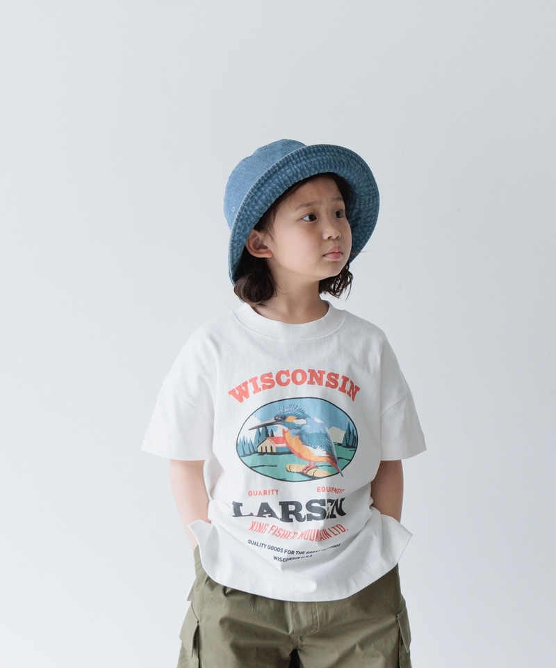 【KIDS】印刷圖案Oversize T恤
