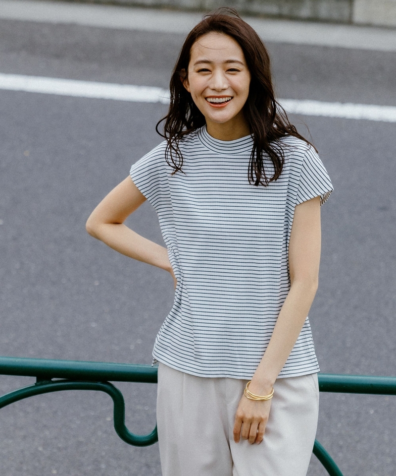 【カイテキ】羅紋法式袖上衣
