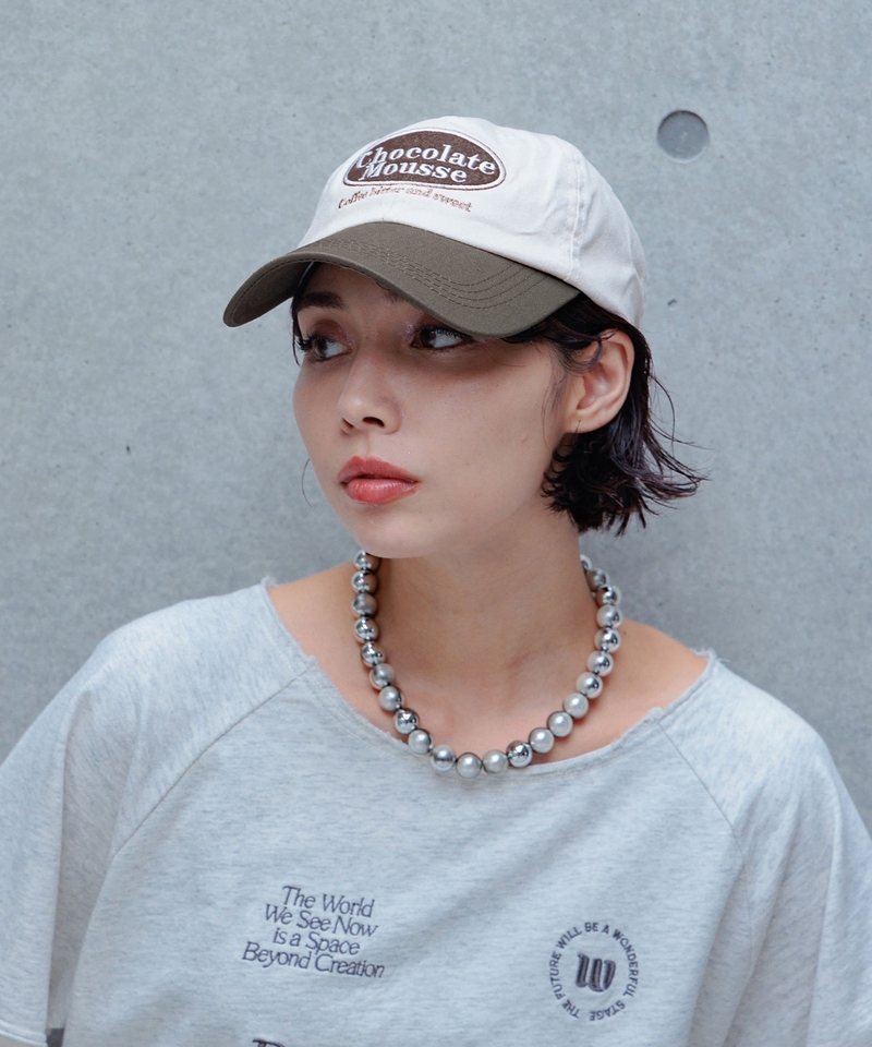 拼色Logo Cap帽