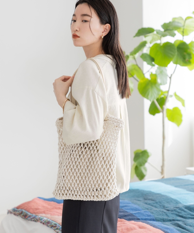 系結附束繩袋手挽袋