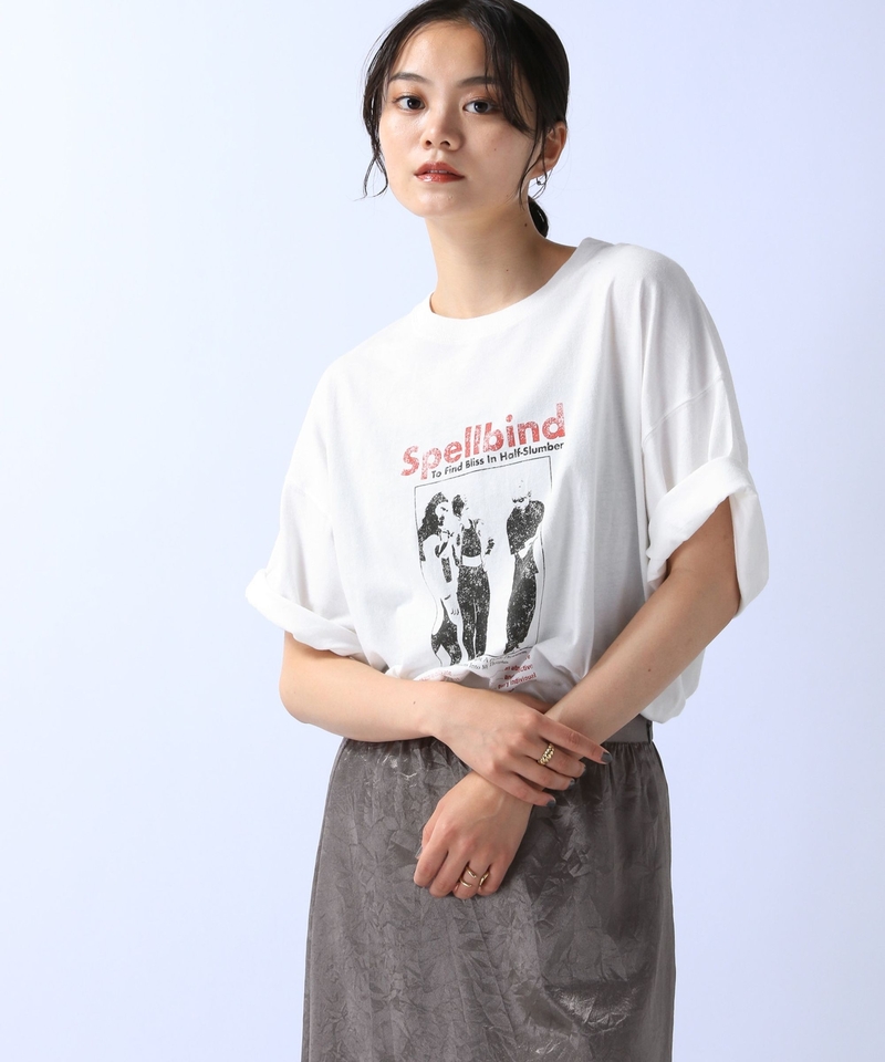 復古風圖案BAND TEE