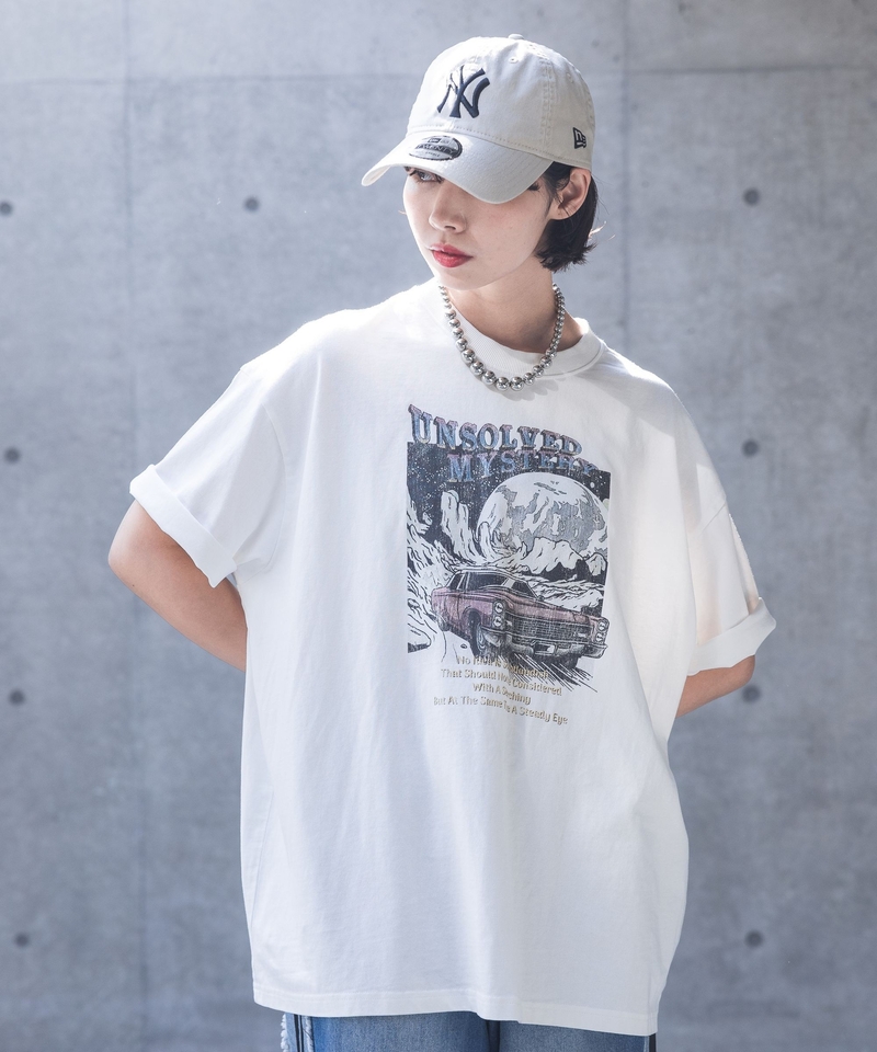 古着風CAR ROCK PRINT T恤(新色追加)