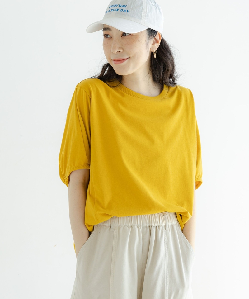 EASY CARE 涼感抑菌USA棉泡芙袖T恤