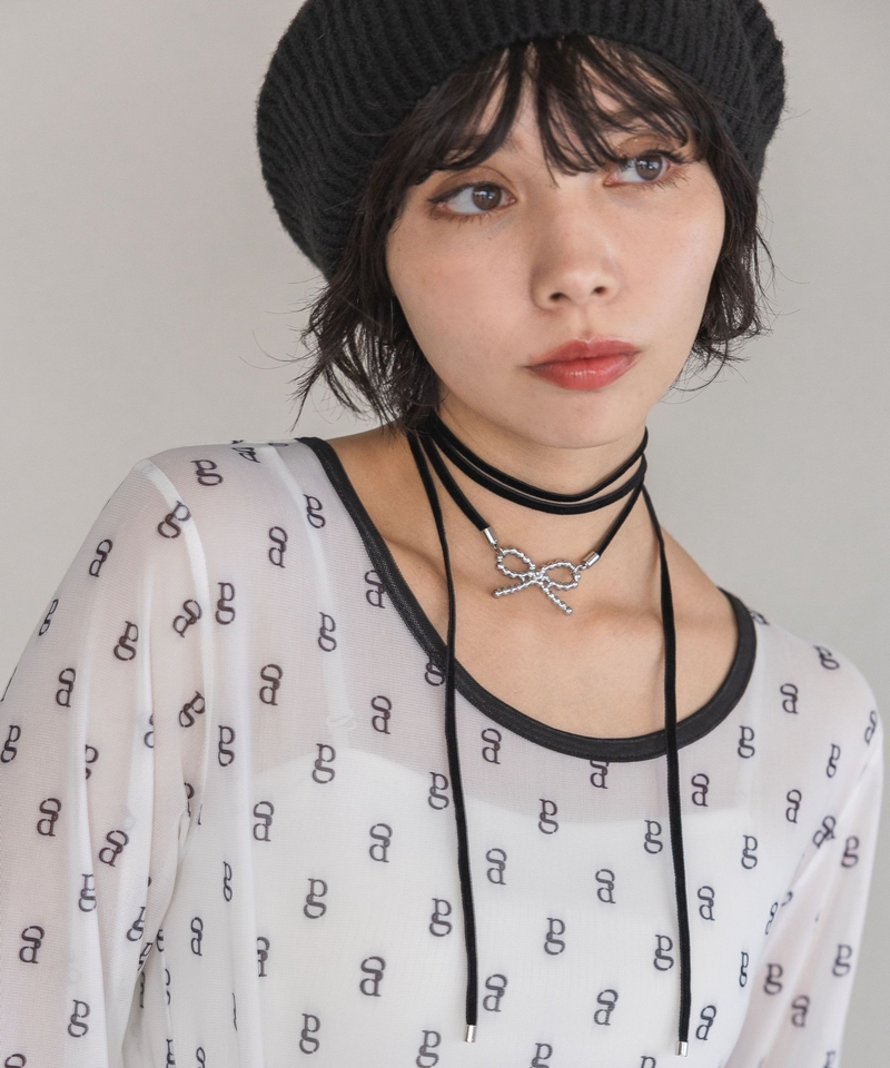 圖案吊飾絲絨Choker