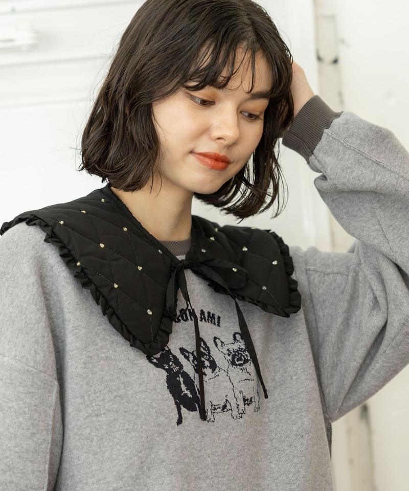 原創雜錦刺繡領襟