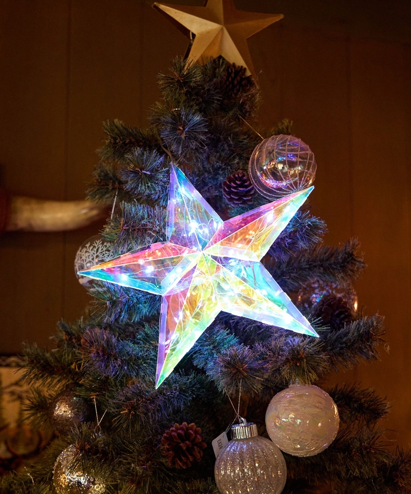 【XMAS】LED極光星星裝飾/L