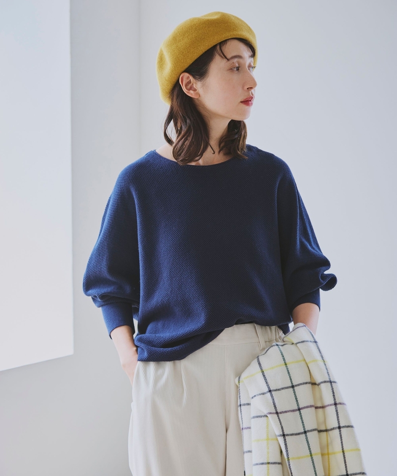 【3 SEASONS】12G 雜錦蝙蝠袖罩衫