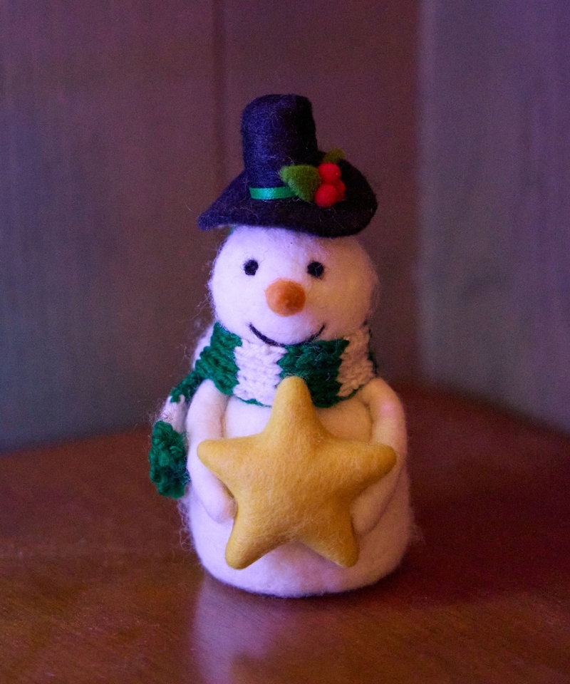 【XMAS】羊毛氈雪人裝飾/S