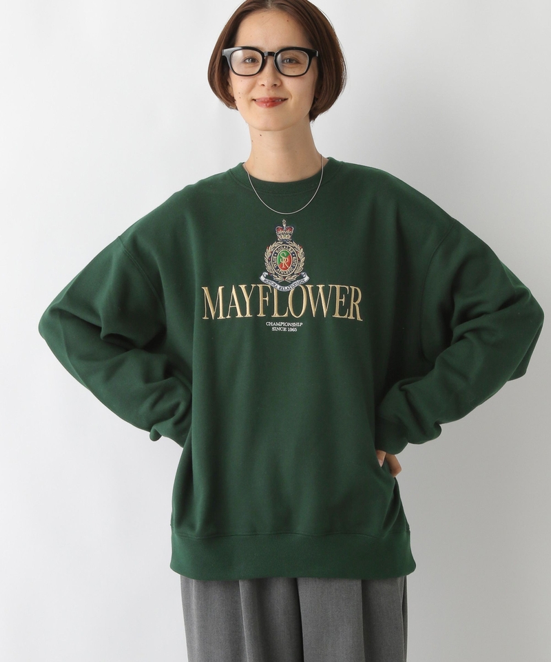 復古美式刺繡T恤長袖