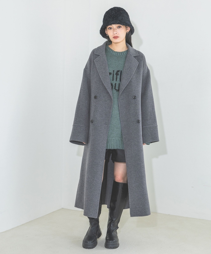 ▲再降價▲雙排釦羊毛長西裝大褸
