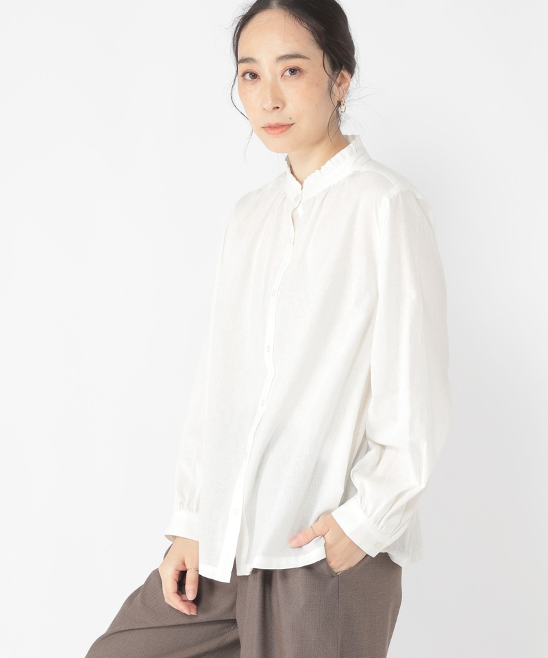 ▲網店限定價格▲【3 SEASONS】單紗花邊領襯衫
