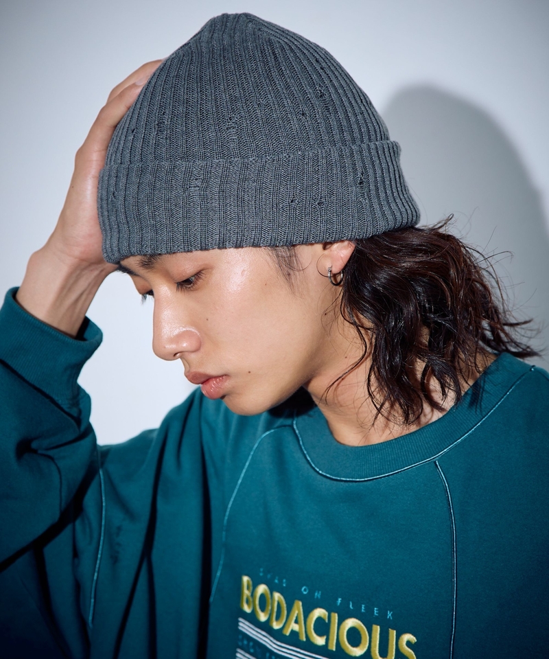 【PBLIM】Unisex街頭風破洞針織帽