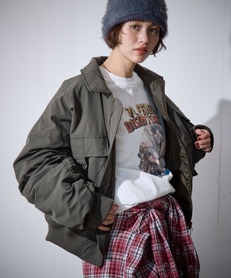 【PBLIM】【2 Length】Unisex保暖纖維軍裝拉鏈外套