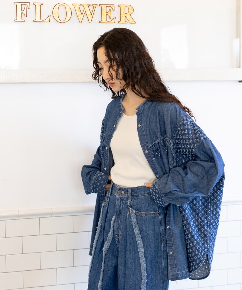 【NK JEANS 2024AW】重製風牛仔襯衫