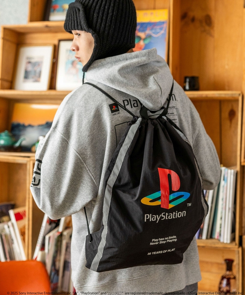 【PlayStation】NK限定印標誌束繩背囊