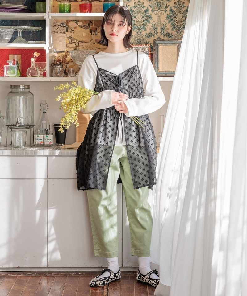 ▲網店限定價格▲透膚提花織迷你連身裙