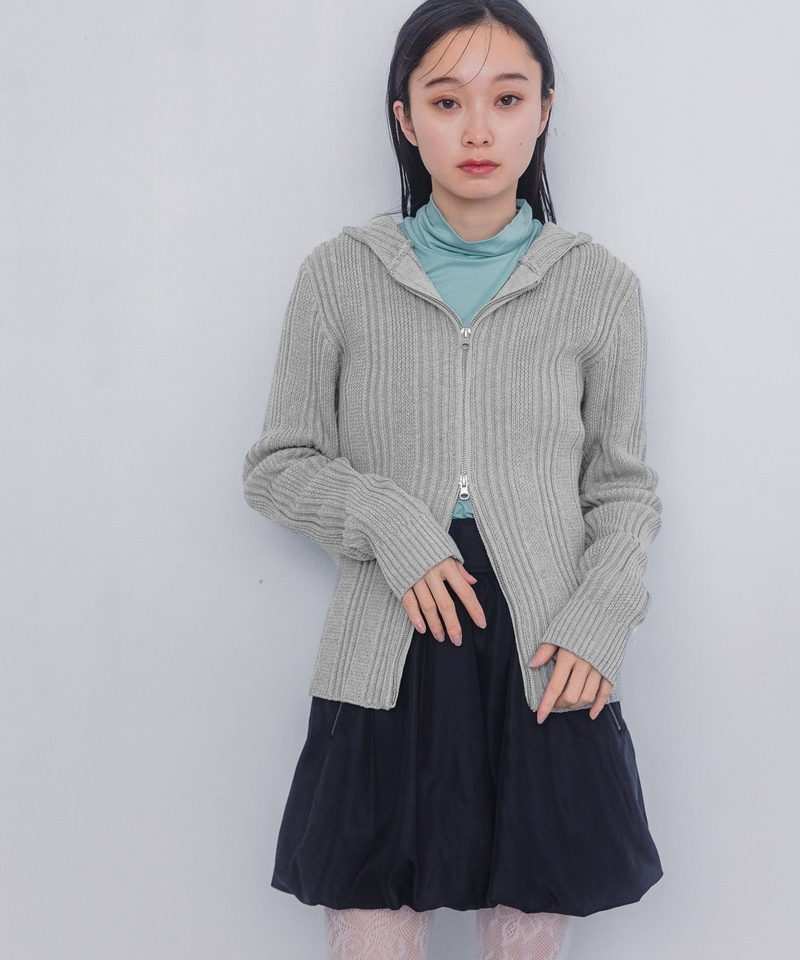 ▲再降價▲雙拉鏈羅紋連帽外套