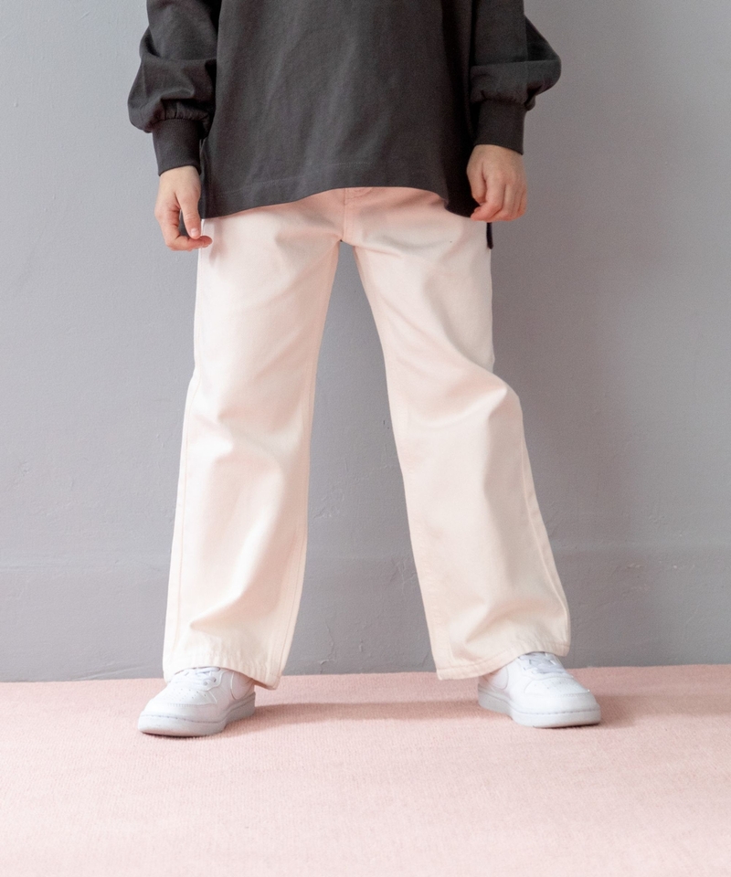 ▲網店限定商品▲【KIDS】色彩直腳牛仔長褲