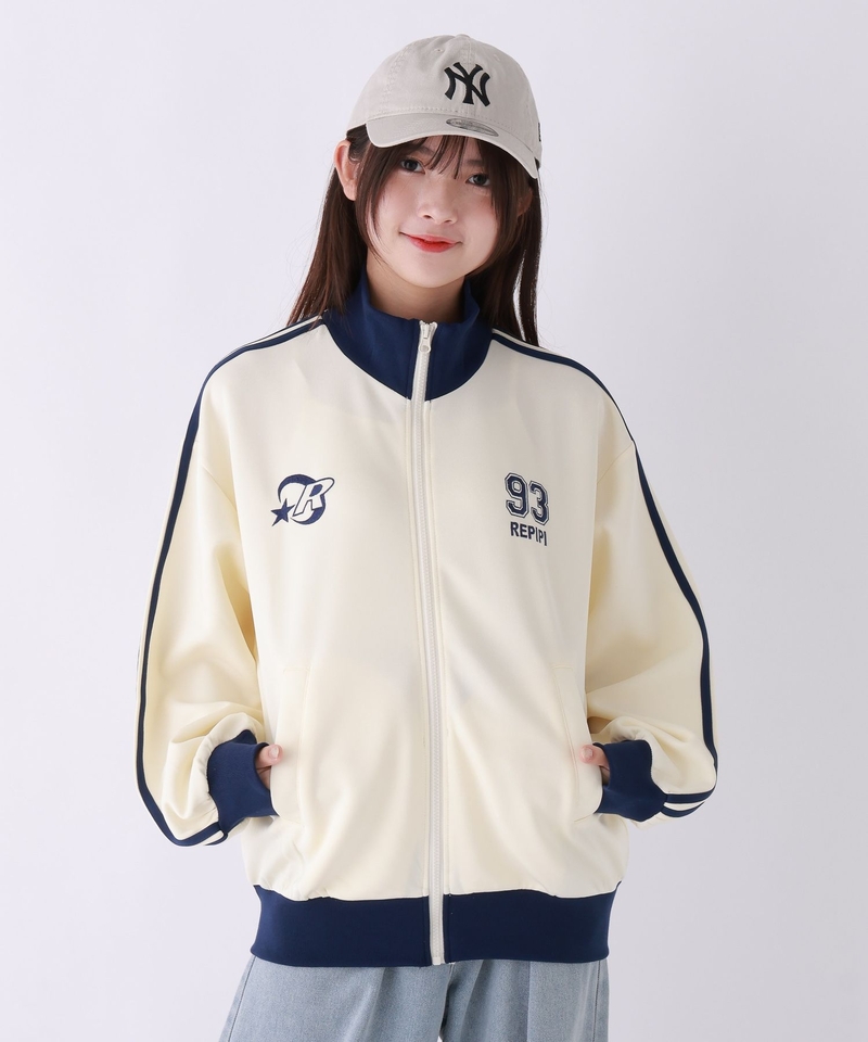 ▲網店限定價▲羅紋側面線條運動夾克外套