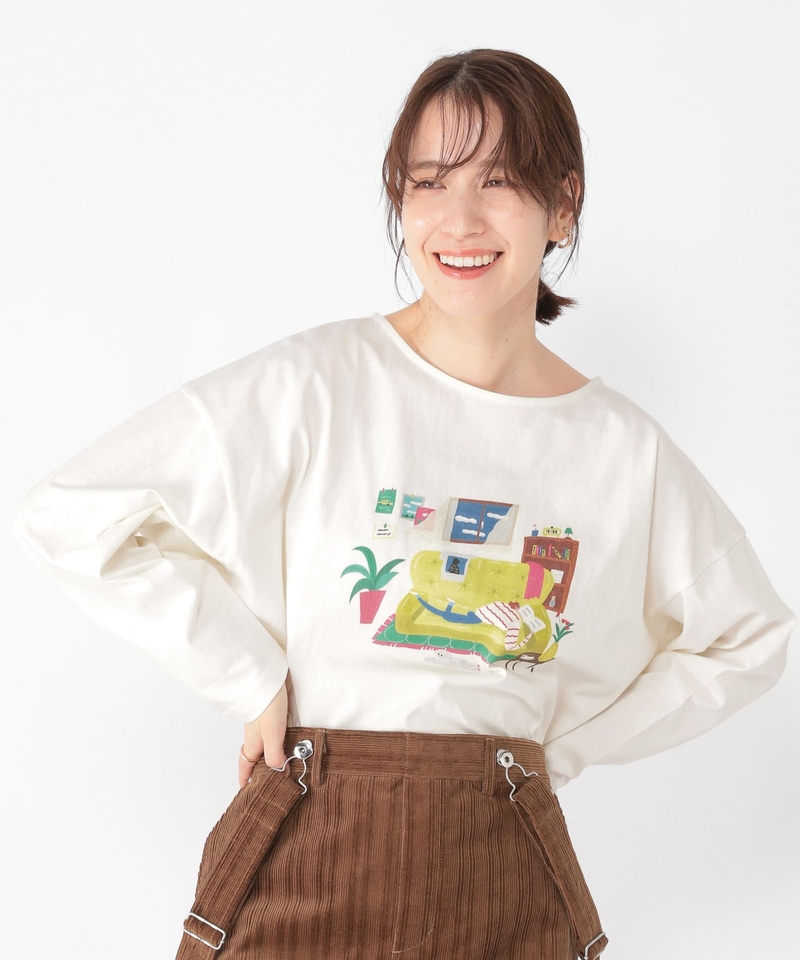 【Aki Ishibashi】原創插畫長袖T恤