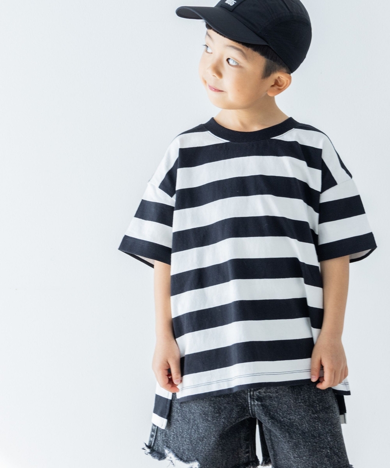 ▲網店優先發售▲【KIDS】寬橫間短袖T恤