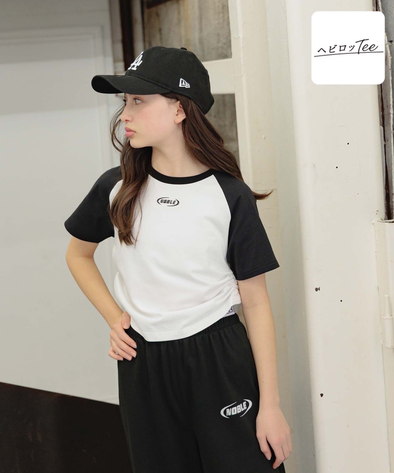 【Hebiro TEE】拼色袖上衣