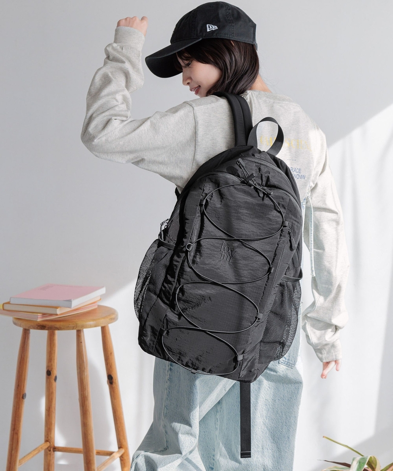▲網店限定價▲LF Logo兩間隔抽繩尼龍背囊