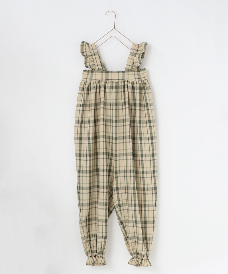 ▲網店優先發售▲【KIDS】Dry Touch荷葉肩帶平口連身長褲